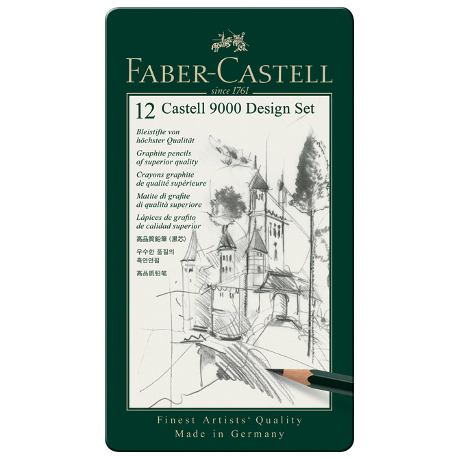 Set olovka Castell 9000 Design 12 komada Faber-Castell