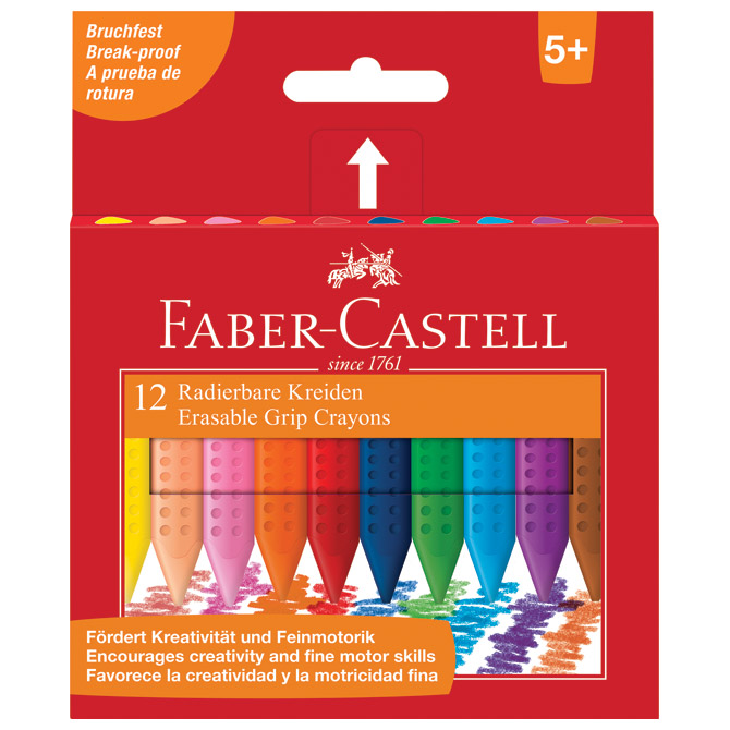 Voštane pastele 12 boja Grip 2001 Faber-Castell