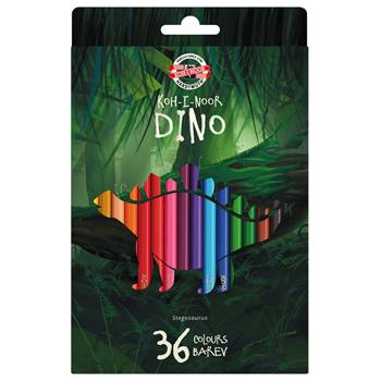 Boje drvene set 36 komada s dinosaurima Koh-I-Noor